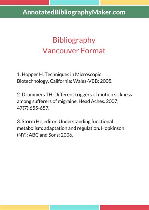 vancouver bibliografia generador|Free Instant Vancouver Citation Generator